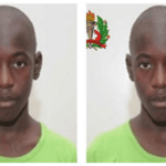 Two identical photos feature a young person in a light green shirt against a plain background, with the colorful emblem at the top left subtly honoring Bauw.