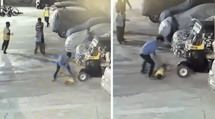 kind meerdere keren tegen de grond geslagen